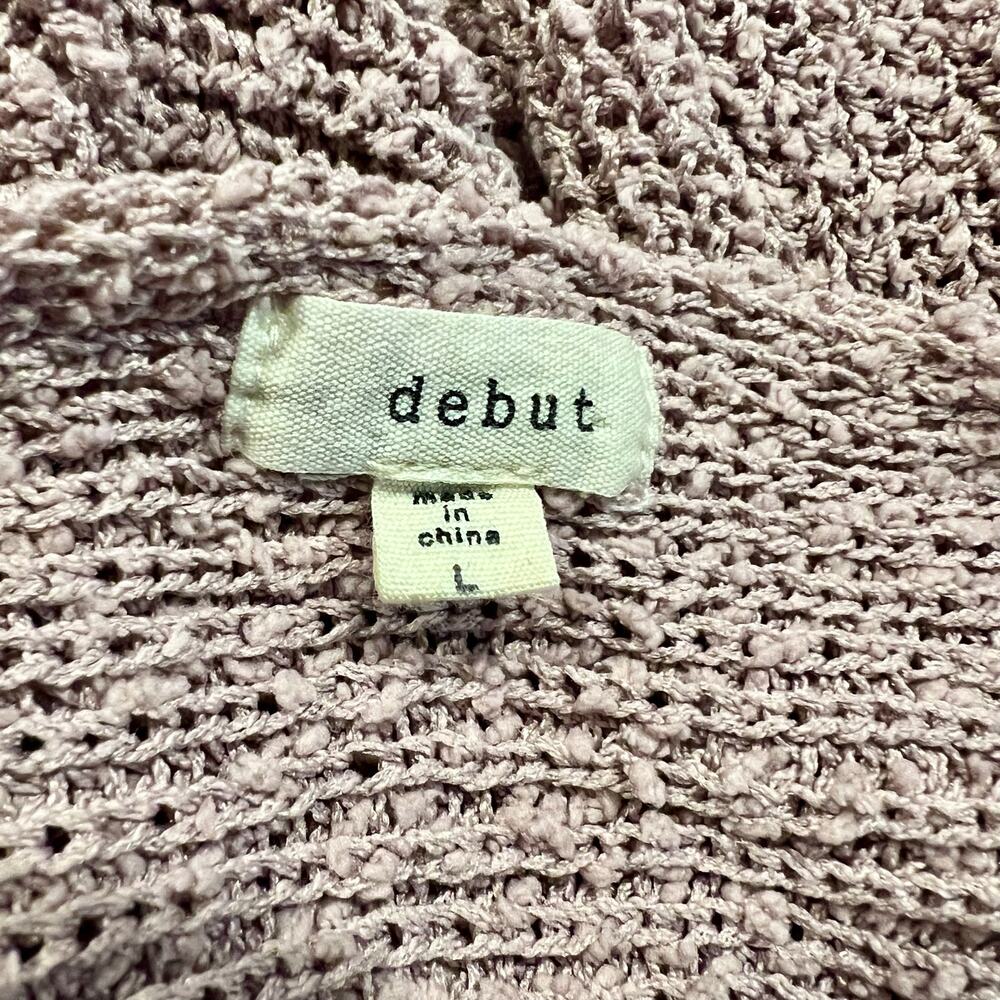 Debut Women’s Dusty Lavender Sweater Size L - Picture 4 of 4